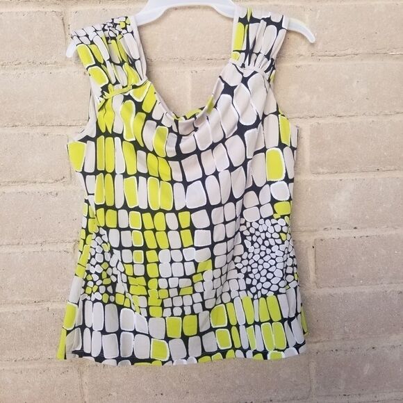 Worthington Sleeveless Geometric Print. Size L. - Picture 6 of 10